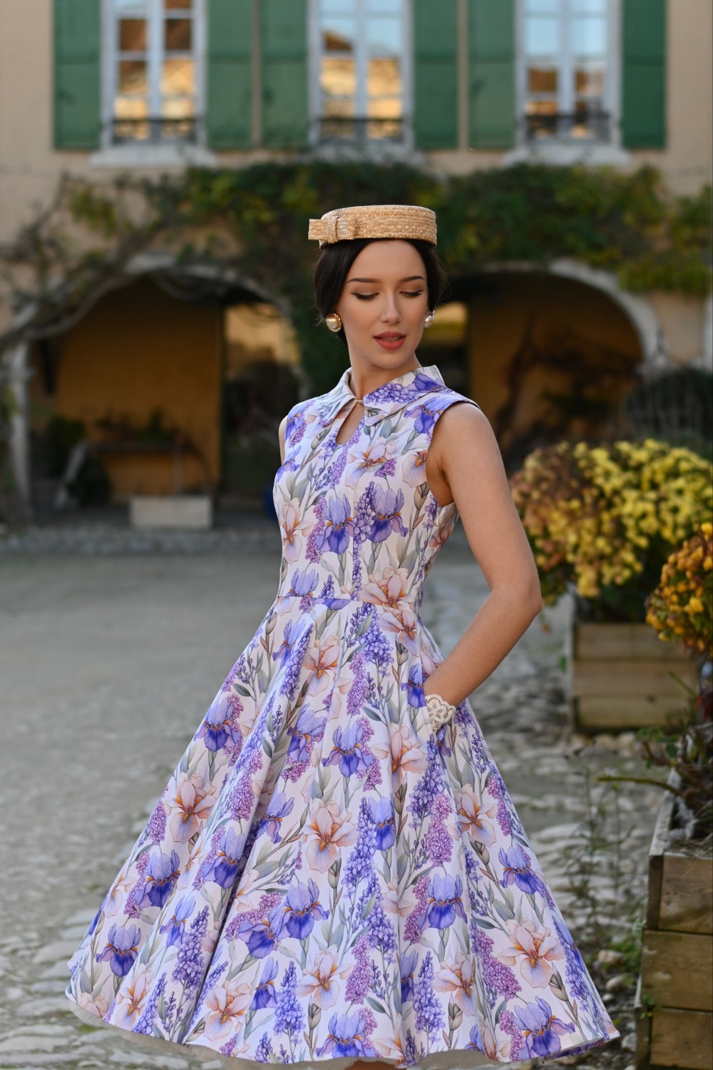 Lavender Fields Shirt Dress